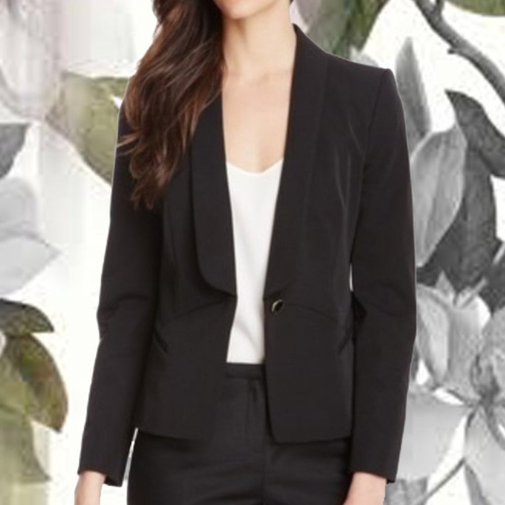 Ted Baker Heila Curved Seam Suit Blazer Black - Picture 2 of 6